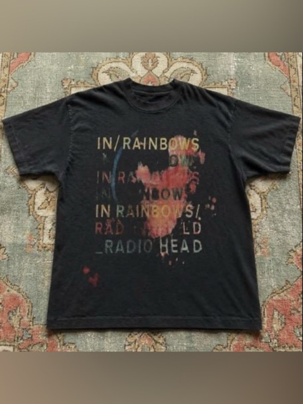 Radiohead In Rainbows Graphic Tee - Black